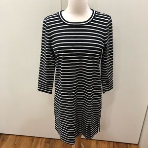 Madewell Striped Keyhole Back Dress